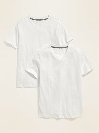 Solid-Color V-Neck T-Shirt 2-Pack For Boys | Old Navy (US)