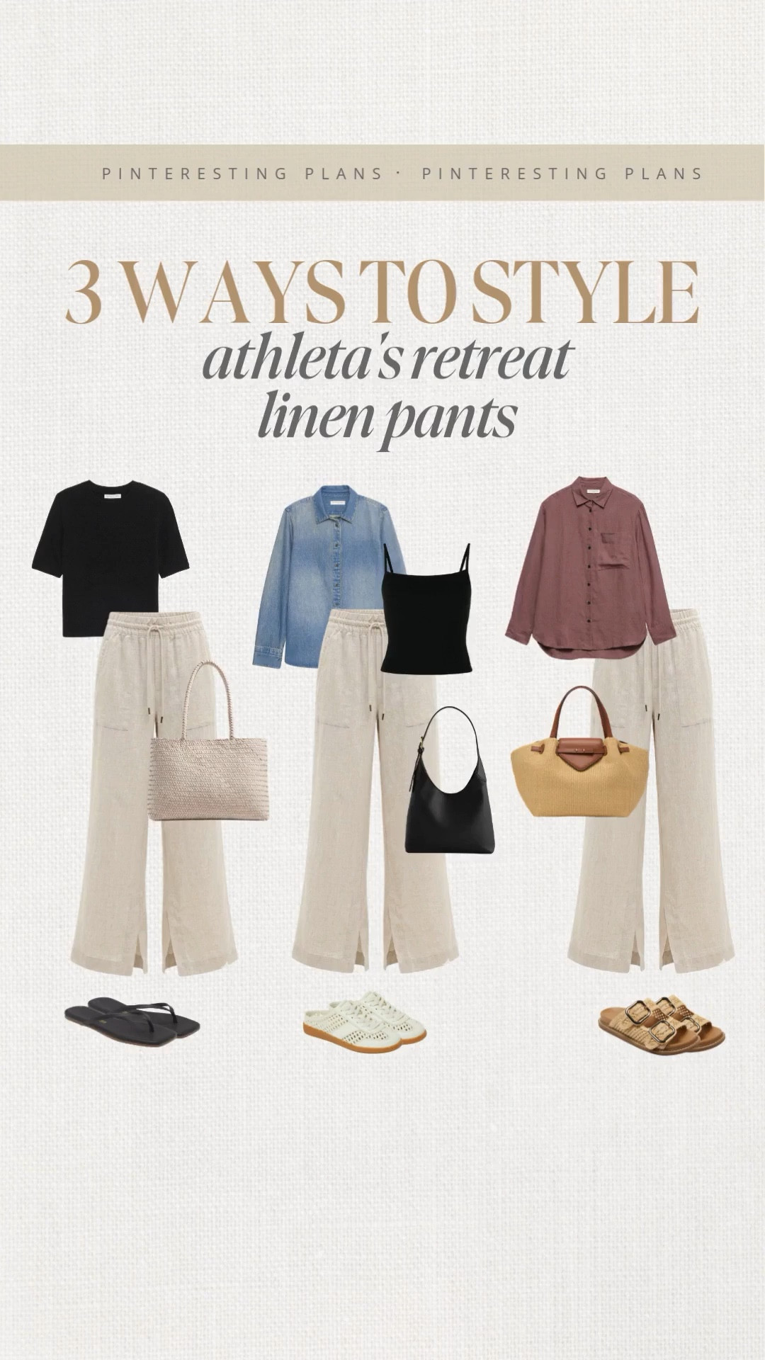 3 ways to style Athletas retreat linen pants 🙌🏻🙌🏻

#LTKSeasonal #LTKActive #LTKstyletip
 #LTKootd #LTKdayinmylife

#LTKSeasonal #LTKootd #LTKdayinmylife
