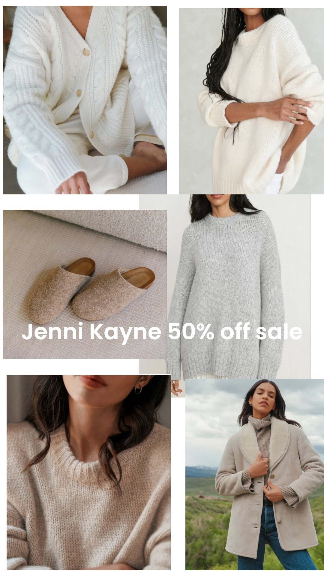 What I’d consider from the Jenni Kayne 50% off sale. Code is CURATE. Note their pieces run large! 

#LTKSeasonal #LTKShoeCrush #LTKSaleAlert