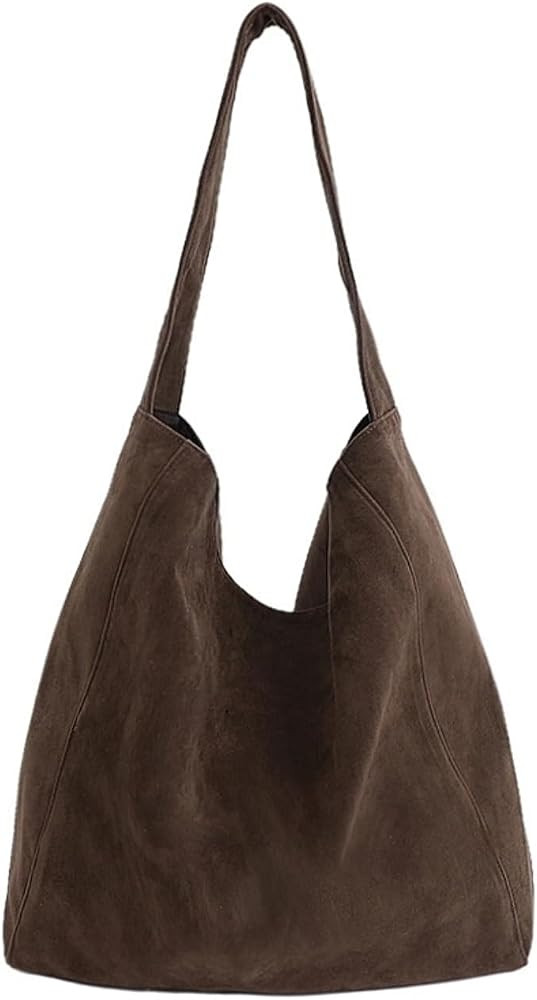 Trendy Suede Crescent Satchels Tote Slouchy Shoulder Handbags Designer Hobo Purses for Women Fall... | Amazon (US)