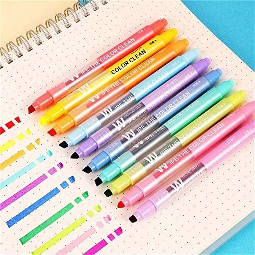 Erasable Highlighters, Double Head Smooth Writing Highlighters Assorted Colors Chisel Tip Highlighte | Amazon (US)
