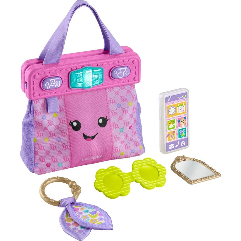 Fisher-Price Laugh & Learn Going Places Learning Purse Baby & Toddler Toy Bag & Accessories, Ages... | Walmart (US)