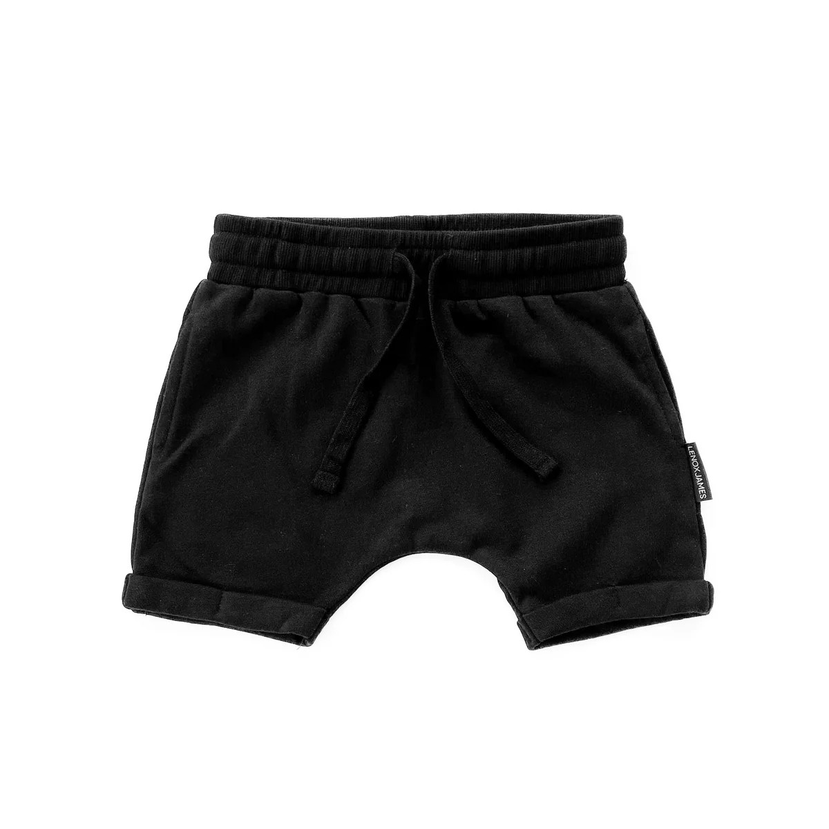 HAREM SHORTS - BLACK | LENOX JAMES