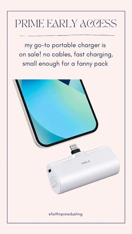 my go-to portable charger is 
on sale! no cables, fast charging, small enough for a fanny pack #amazonfinds gifts for her, travel essentials, stocking stuffer ides, gifts for teens  

#LTKtravel #LTKunder50 #LTKsalealert
