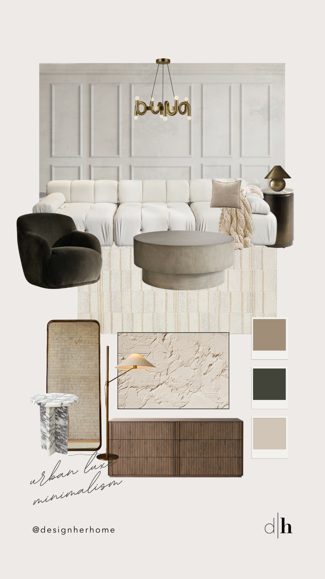 Elevated simplicity meets city chic ✨ This luxe urban minimalist living room design board features neutral tones, textural layers, and statement modern furniture — perfect for creating a calm, curated space with high-end vibes.

Shop the look with budget-friendly luxe decor, minimalist accent chairs, and modern coffee tables that bring style without the clutter.

Tap to shop your dream space 🛋️
#LivingRoomGoals #UrbanMinimalism
#LuxeMinimalist #UrbanLivingRoom #MinimalistDecor #NeutralHome #InteriorDesignInspo #ModernHomeDecor #LTKHome #LTKInterior #SmallSpaceStyle #ContemporaryLiving #MinimalistAesthetic #DesignBoard #HomeInspo #NeutralLivingRoom #ModernMinimalism 

 #LTKcanada #LTKcasa #LTKstyletip