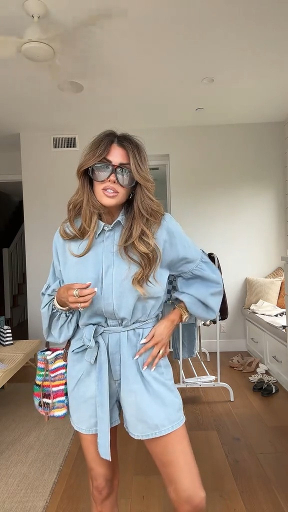 Affordable everyday romper! Super cute denim look that I paired with some crochet accessories and sunnies 🩵🫶

Summer outfit inspo, Amazon finds, Amazon outfit, Amazon sunglasses, Amazon accessories, Emily Ann Gemma

#LTKSeasonal #LTKStyleTip #LTKTravel