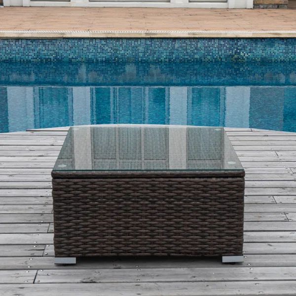Bouscat Square 27'' L Outdoor Coffee Table | Wayfair North America