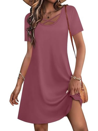 Dresses for Women Summer 2026 Plus Size Clothes Wedding Guest Formal Cocktail Mother of Bride Boho Maxi Midi Sexy Pink Sundresses Sun Dress Elegant Classy Vacation Travel Cruise Valentines Day Outfits | Amazon (US)