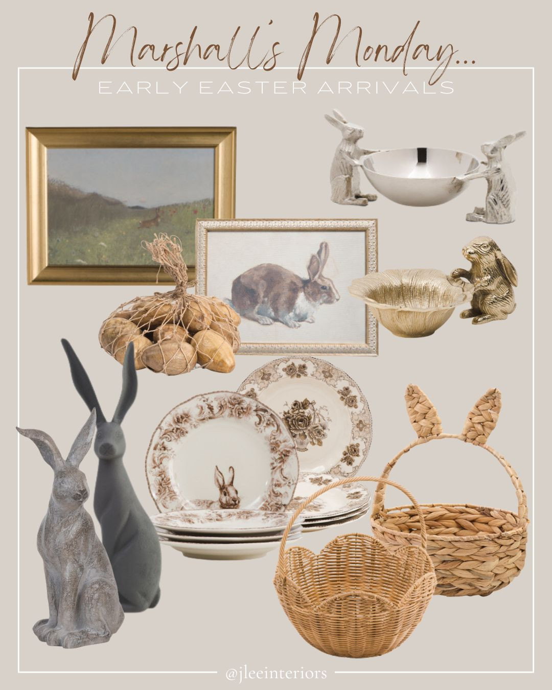 Easter new arrivals this week at Marshall's, Homegoods, and TJ Maxx...

Easter tabletop, easter decor, spring decor, easter home, easter baskets, easter bunny, aesthetic easter, neutral easter decor, neutral spring decor, spring art, bunny bowl, spring dinnerware, easter tablescape 

 #LTKSeasonal #LTKHome #LTKSaleAlert