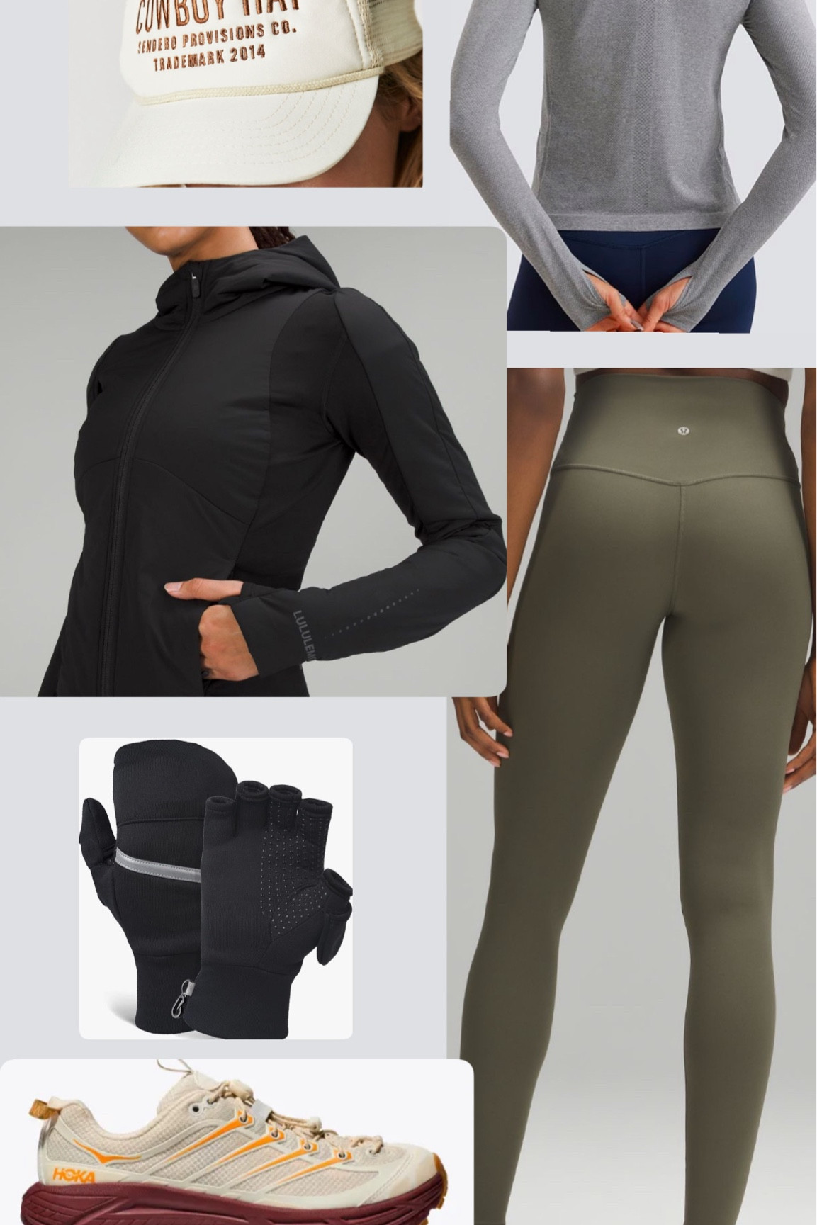 Long sleeve sz small
Jacket sz 6
Leggings sz 2
Shoes tts

#LTKActive #LTKFitness #LTKSeasonal