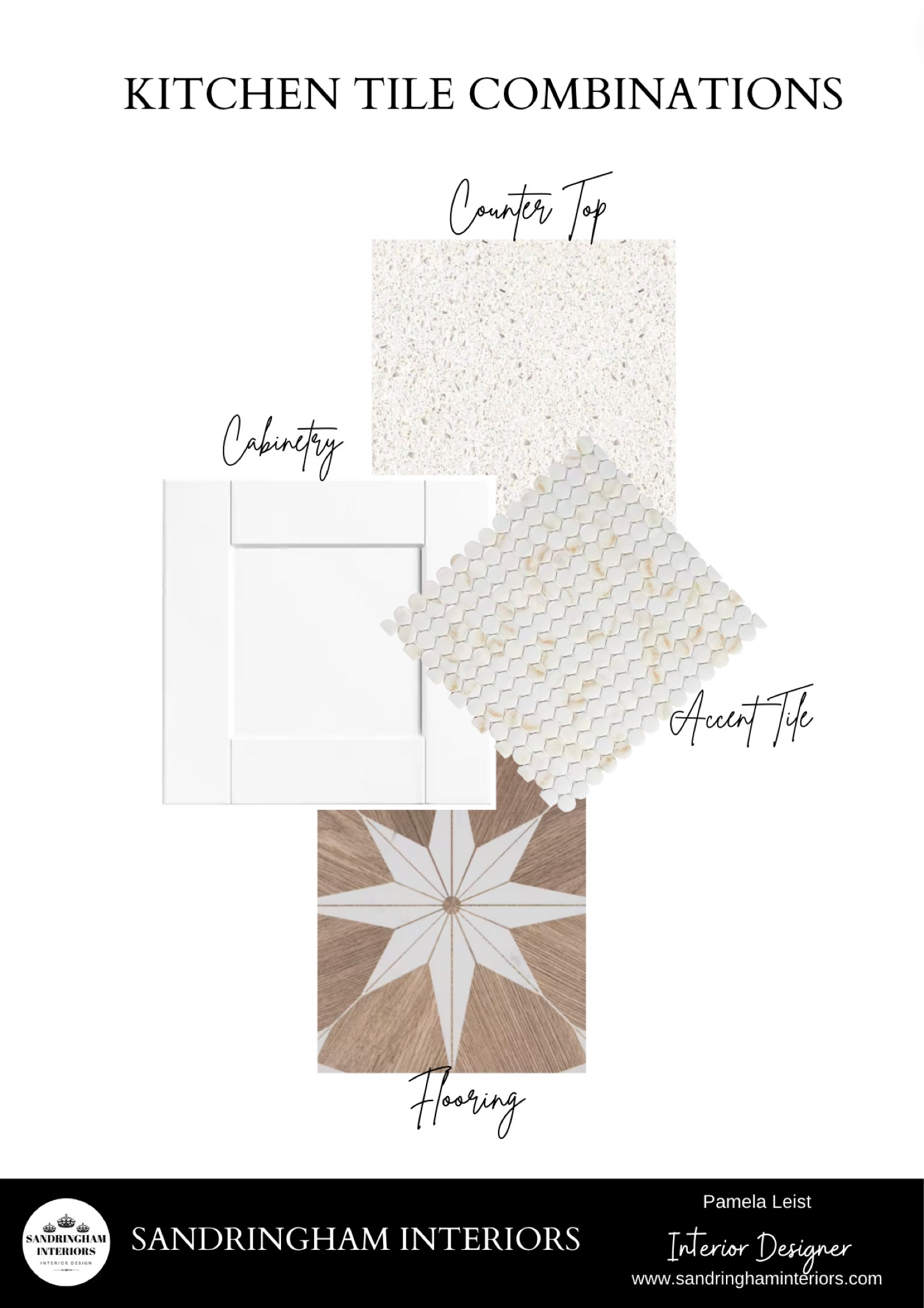 Kitchen Tile Combinations | Floor Tile | Backsplash Tile | White Cabinet Doors | Quartz Countertops | Kitchen Inspiration | Moodboards 

#LTKStyleTip #LTKHome