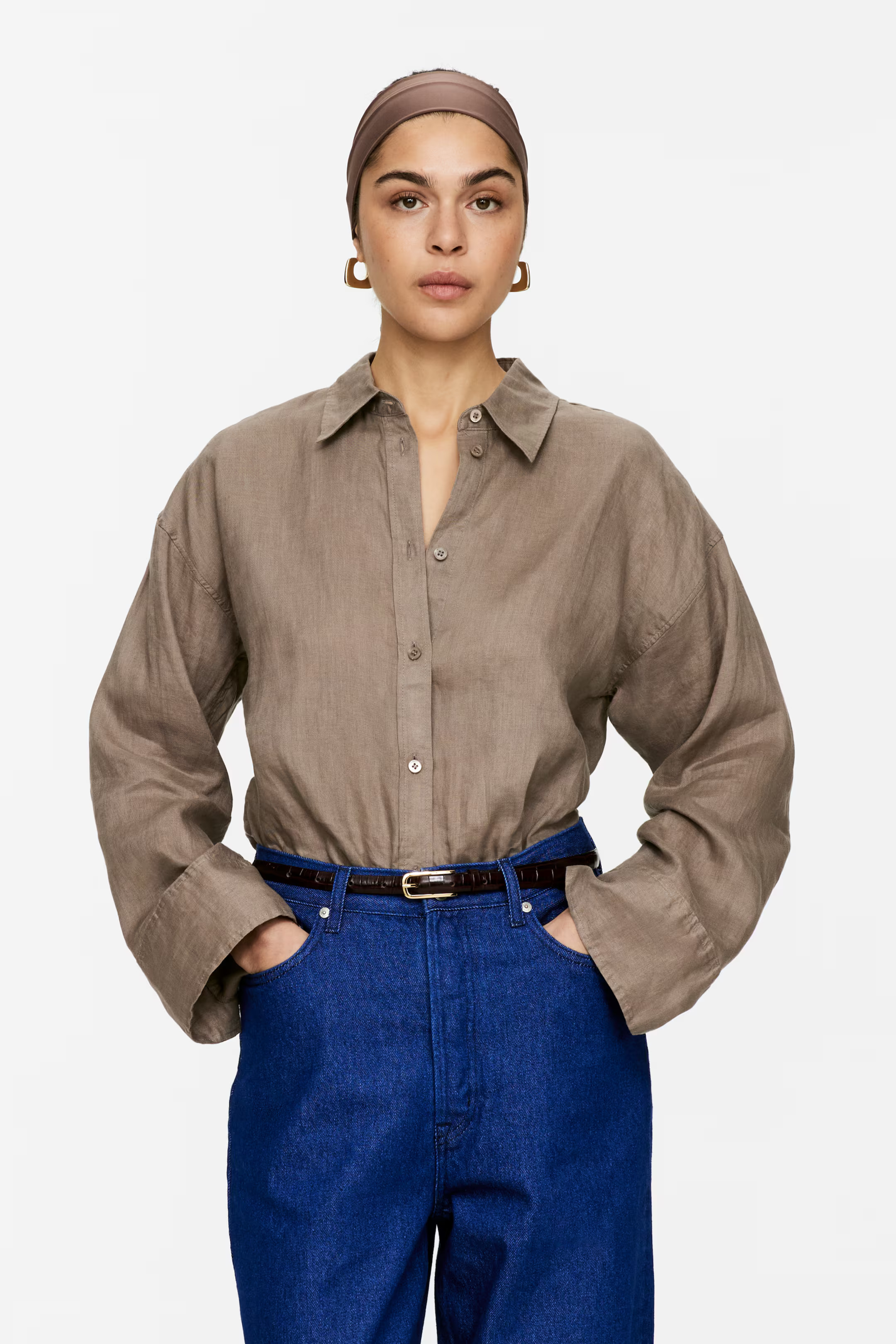 Loose Linen Shirt | H&M (UK, MY, IN, SG, PH, TW, HK)