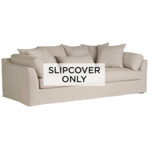 Linen Fabric Slipcover for Chateau Collection Sofas - #202R0 | Lamps Plus | Lamps Plus