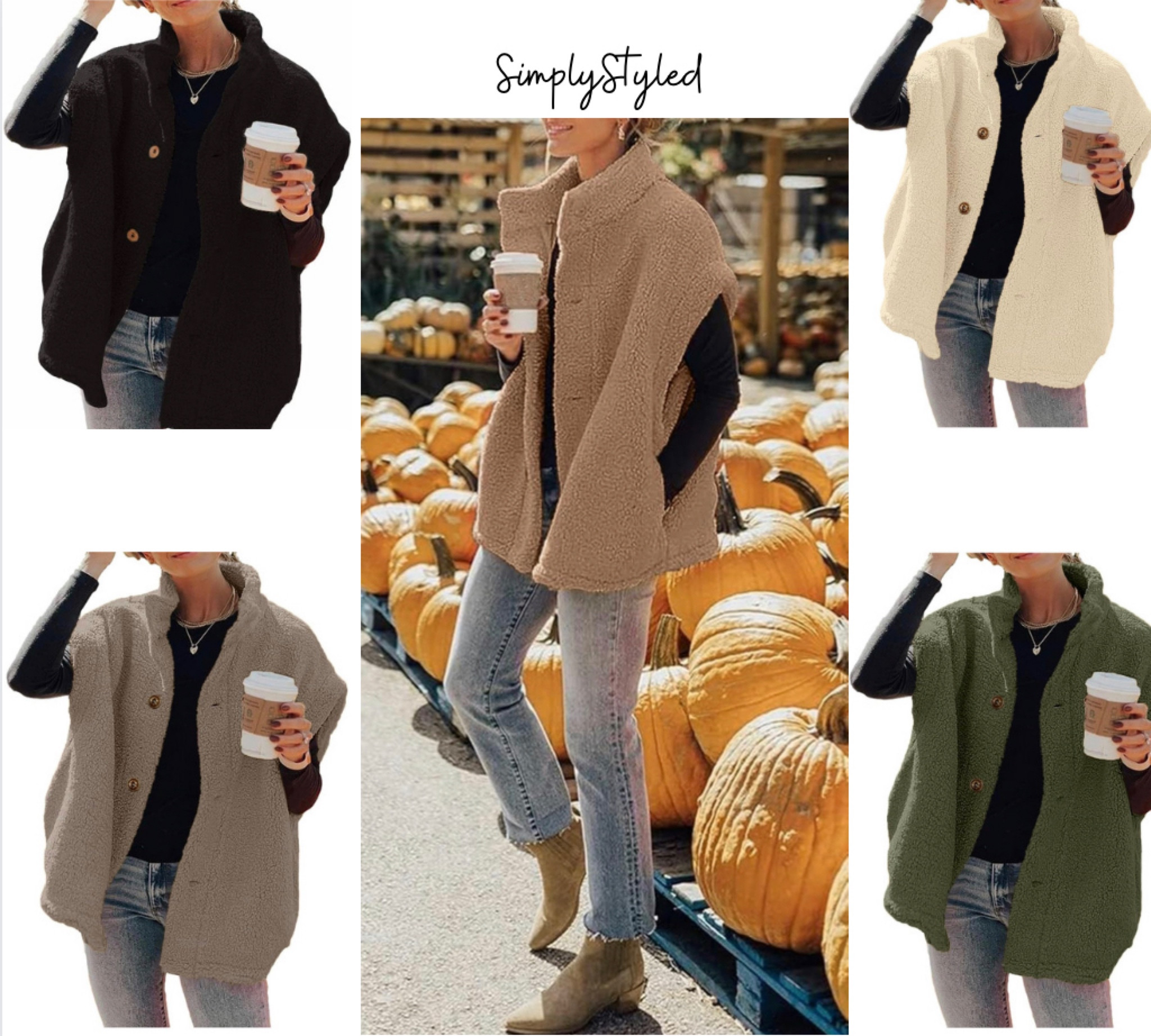 This fall Sherpa vest is oversized, sooo cozy and is be cute dressed up or dressed down!🤎

Size: S

#Fuzzy #Fleece #Vest #Oversized #Warm #Sherpa #Vest #Jacket #fall

#LTKSeasonal #LTKsalealert #LTKHolidaySale