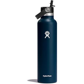 Amazon.com: Hydro Flask 24 Oz Standard Mouth with Flex Straw Cap - Insulated Water Bottle : Cloth... | Amazon (US)