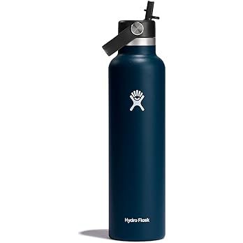 Amazon.com: Hydro Flask 24 Oz Standard Mouth with Flex Straw Cap - Insulated Water Bottle : Cloth... | Amazon (US)