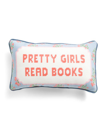 9x15 Pretty Girls Needlepoint Pillow | Polyester | Marshalls