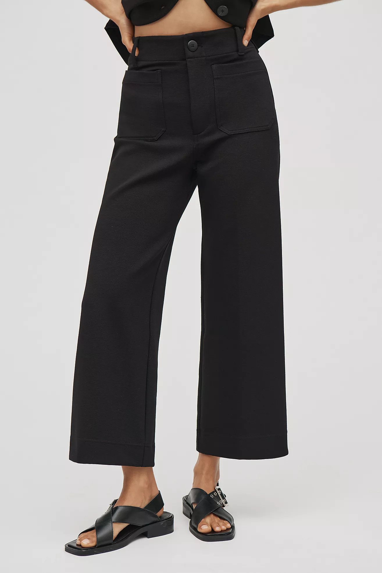 The Colette Knit Crop Wide-Leg Pants by Maeve | Anthropologie (US)