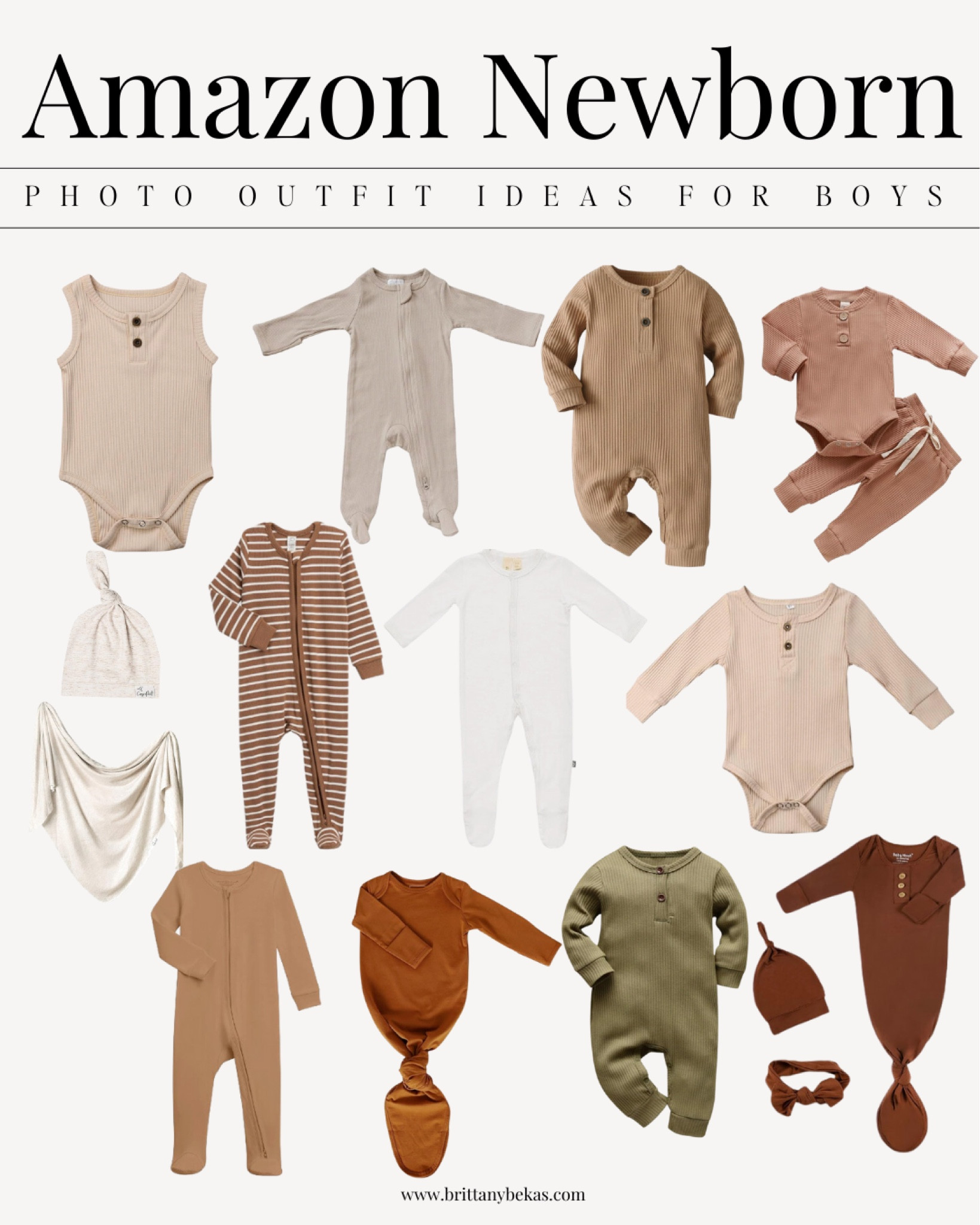 Roundup of some of my favorite newborn outfits for newborn photos. 

Newborn picture outfits - neutral baby boy clothes - newborn Amazon outfits - Amazon baby - Amazon newborn outfits - neutral baby outfits - newborn photo outfits - newborn essentials - gender neutral baby clothes - ribbed onsie - newborn pjs - newborn footie pjs - newborn swaddle / Amazon newborn / Amazon baby / newborn  photo outfits / baby boy outfits / baby boy clothes / baby clothes / Amazon baby / newborn pjs / newborn swaddles / newborn essentials 

#LTKstyletip #LTKfamily #LTKbaby