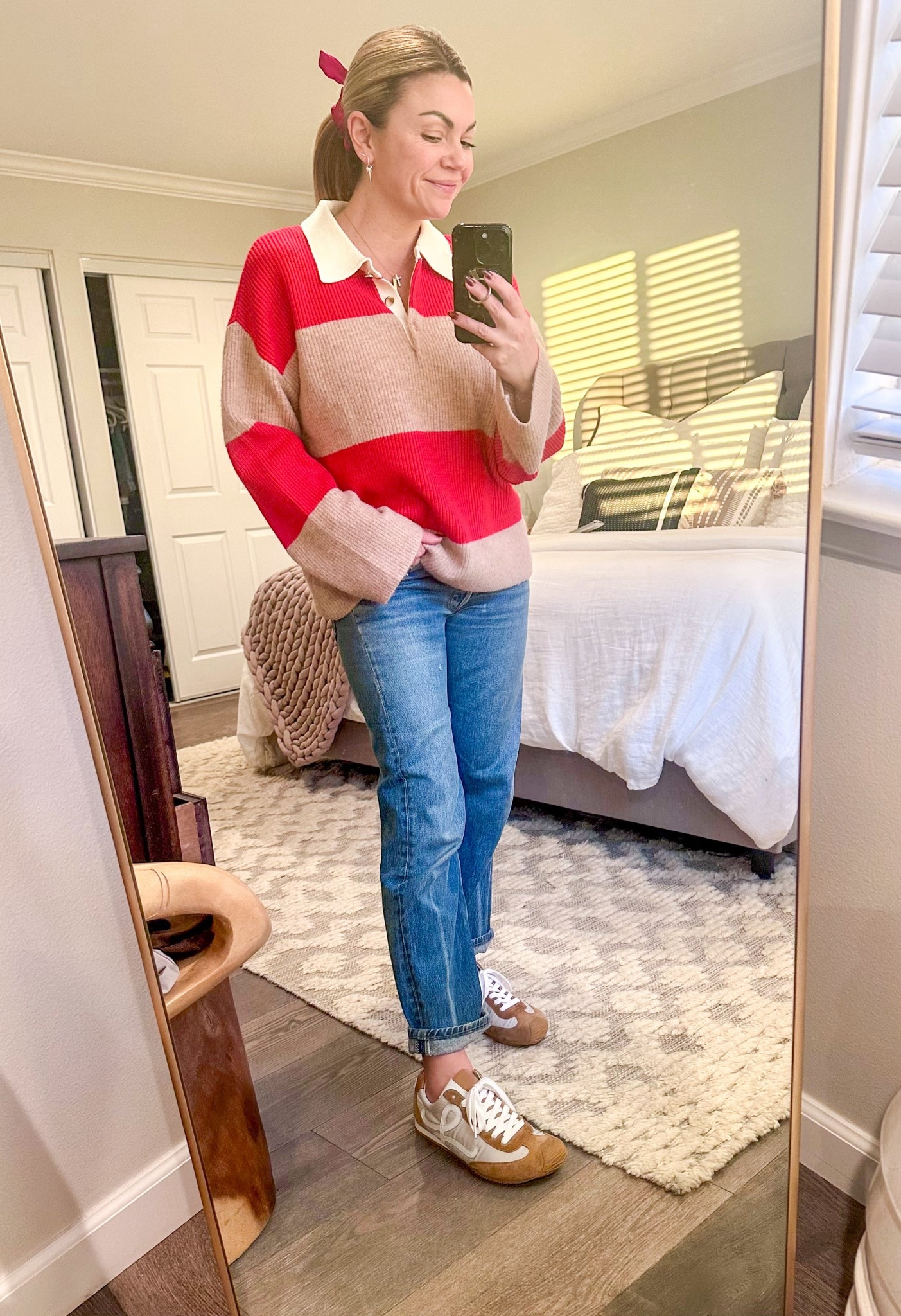 I’m obsessed with this sweater for fall and it’s 30% off
I love the stripes and polo vibes 

#LTKSaleAlert #LTKFindsUnder100 #LTKFallSale