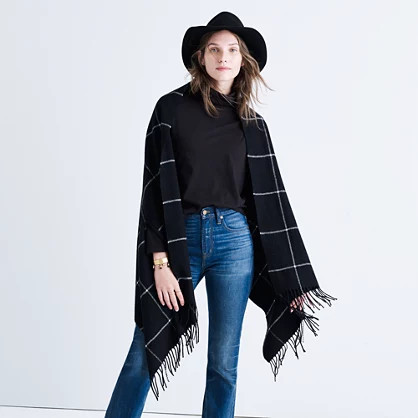 Cape Scarf in Windowpane | Madewell