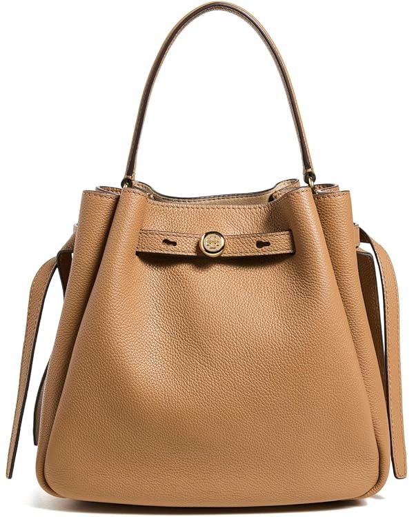 Tory Burch Women's Romy Pebbled Small Bucket Bag | Amazon (US)