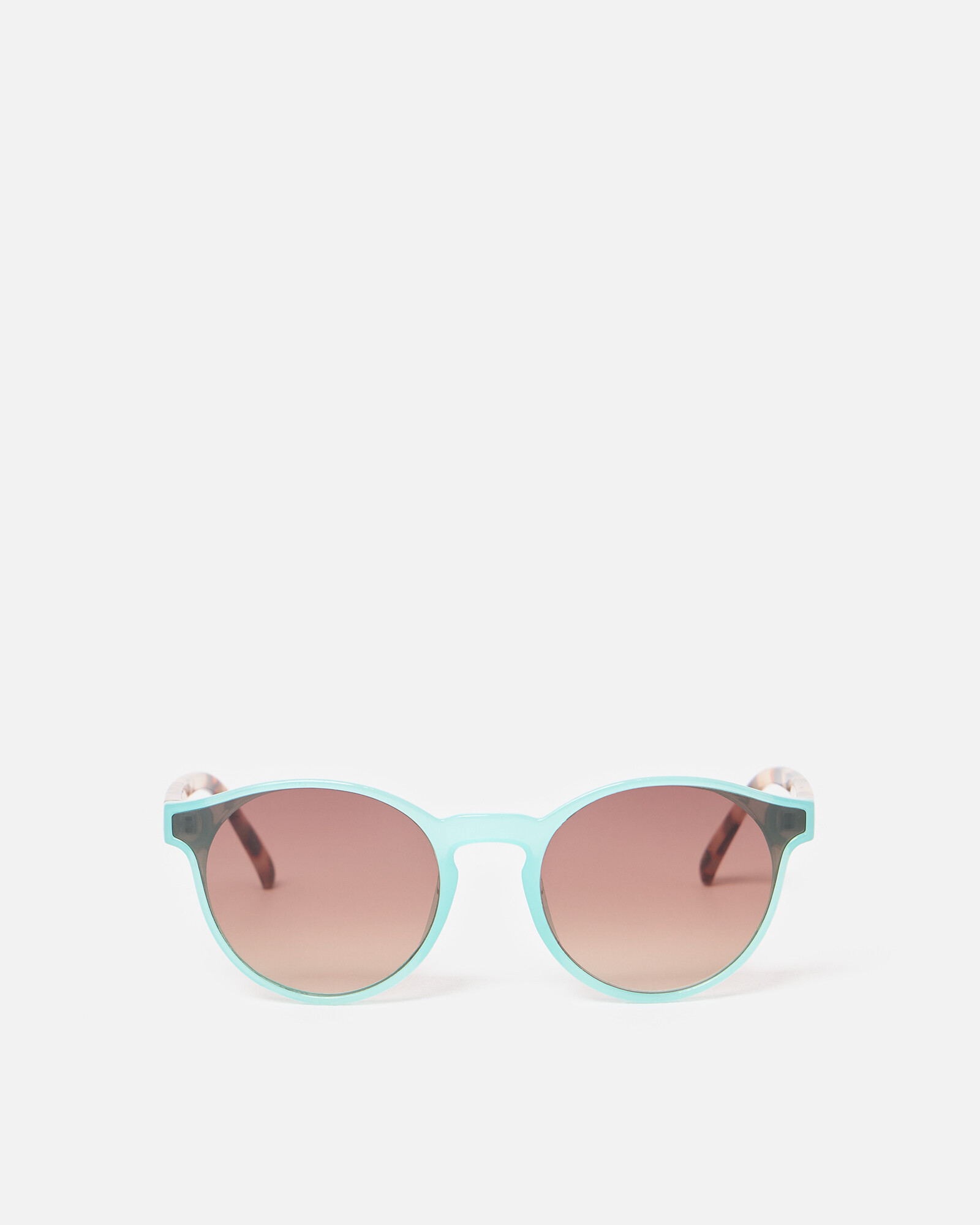 Aqua Blue & Milky Faux Tortoiseshell Preppy Sunglasses | Oliver Bonas | Oliver Bonas (Global)