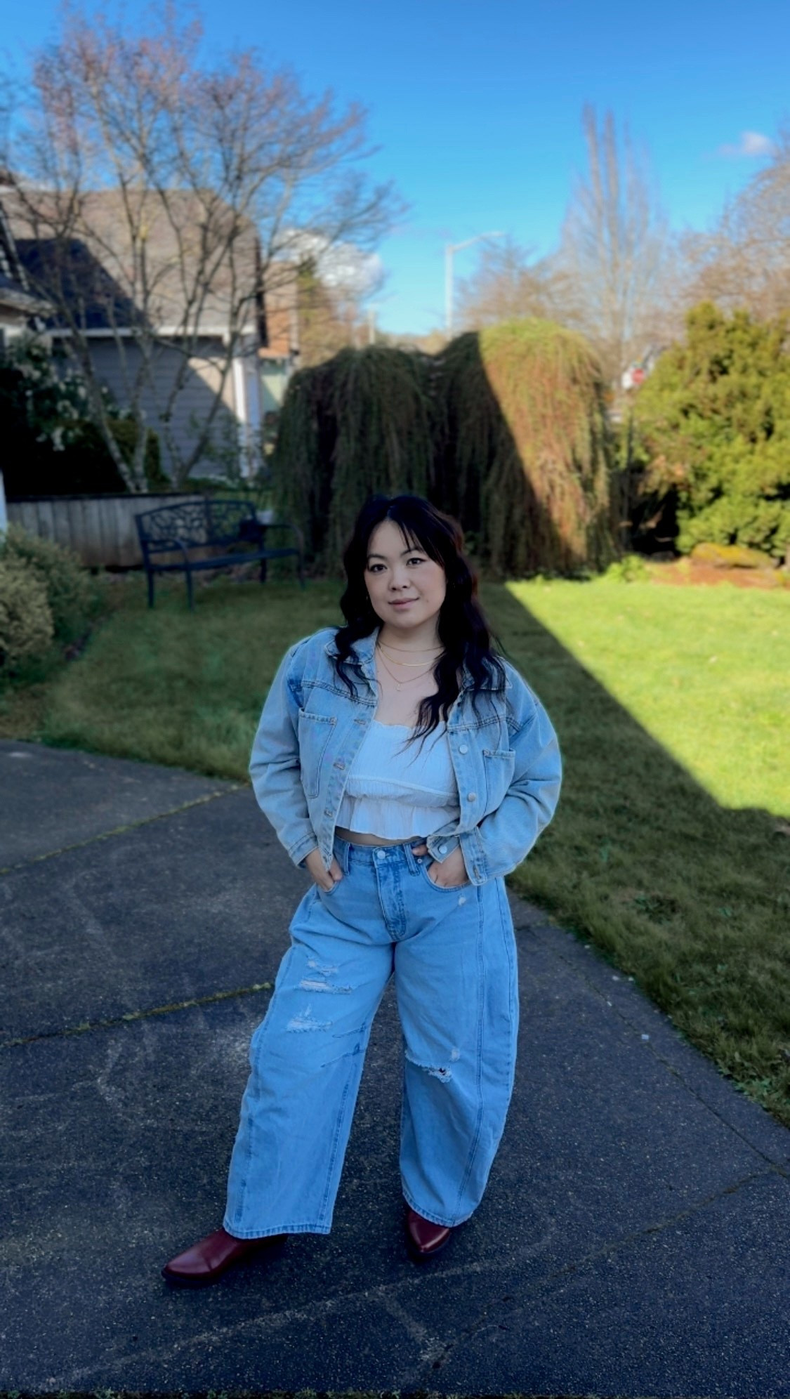 Barrel Jeans for the shorties 

#LTKMidsize #LTKPetite