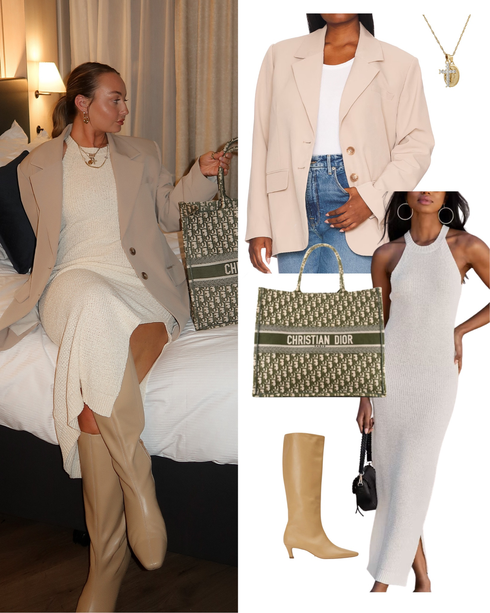 knit dress - L
neutral blazer - XL
Tony Bianco boots, dior book tote

#LTKSeasonal #LTKFind #LTKworkwear