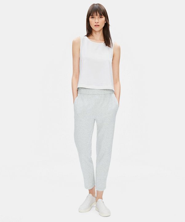 Organic Cotton Speckle Knit Slouchy Pant | Eileen Fisher