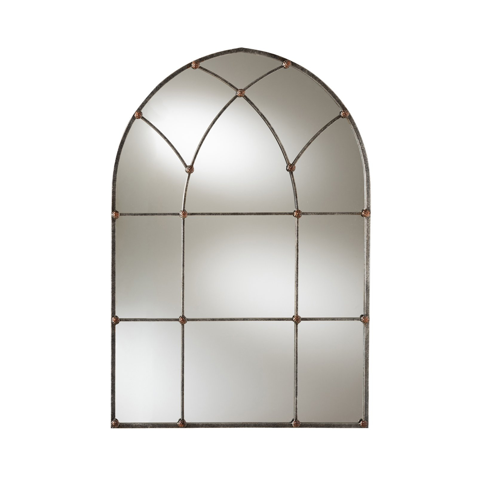 Baxton Studio Tova Arched Window Wall Mirror - 31.89W x 47.05H in. | Walmart (US)
