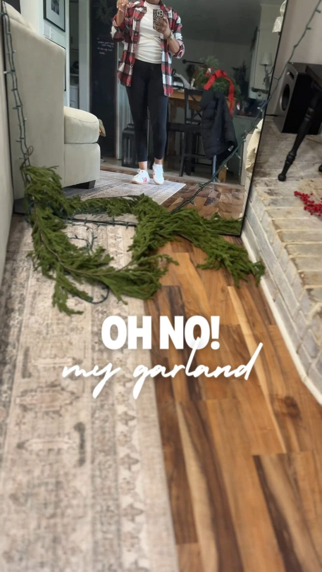 My garland kept falling until I found this hack! 

#LTKSeasonal #LTKHome #LTKHoliday