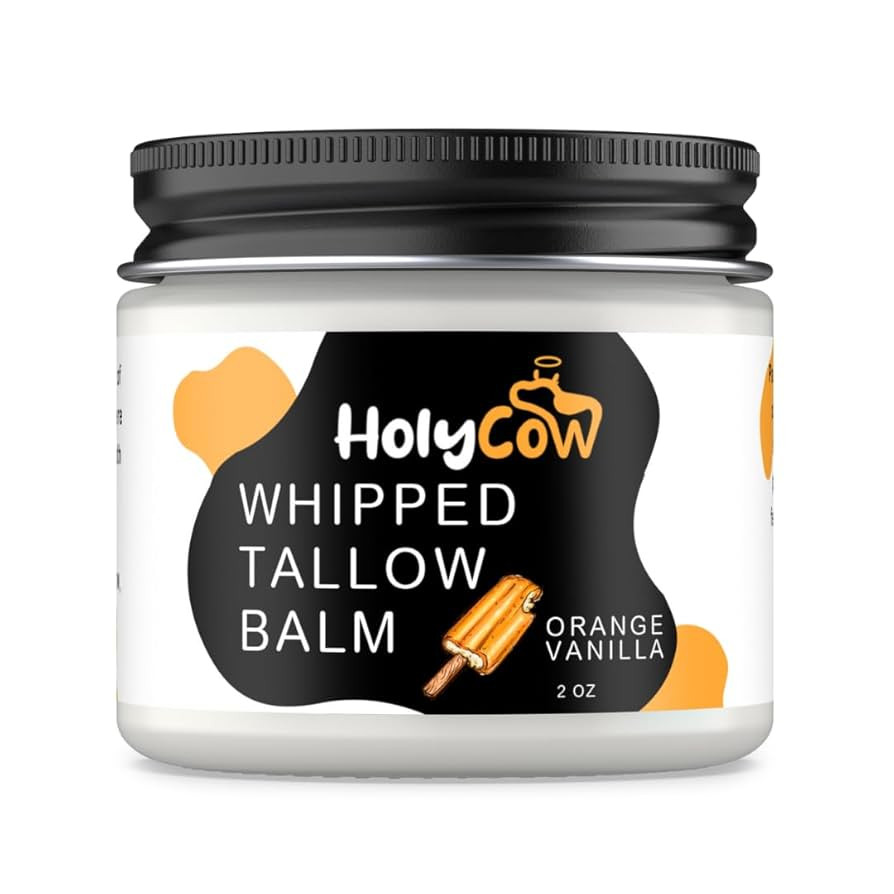 Beef Tallow For Skin - Whipped Tallow Balm with Organic Jojoba Oil (Unscented/Herb-Infused), Gras... | Amazon (US)
