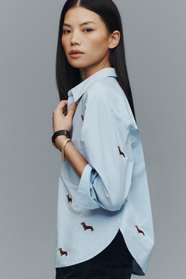 The Shrunken Bennet Buttondown Shirt by Maeve | Anthropologie (US)