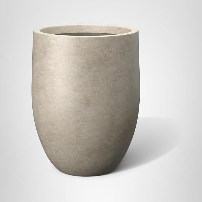 Kante Tall Concrete Planter, 21.7-Inch Height Weathered Concrete Large Indoor Outdoor Plant Pot w... | Amazon (US)