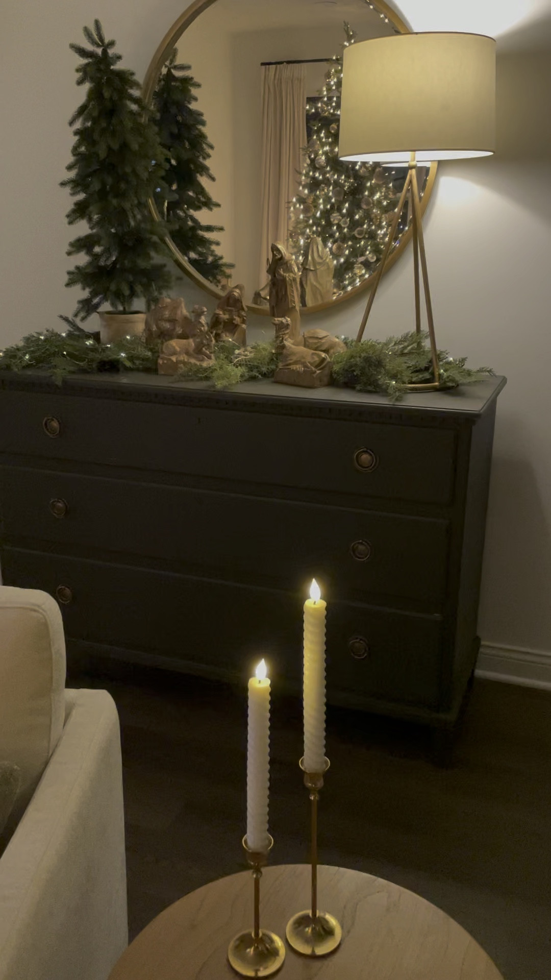 Here’s where I put my favorite nativity this year! Also loving these twisted flameless candles! 

#LTKHoliday #LTKhome #LTKSeasonal