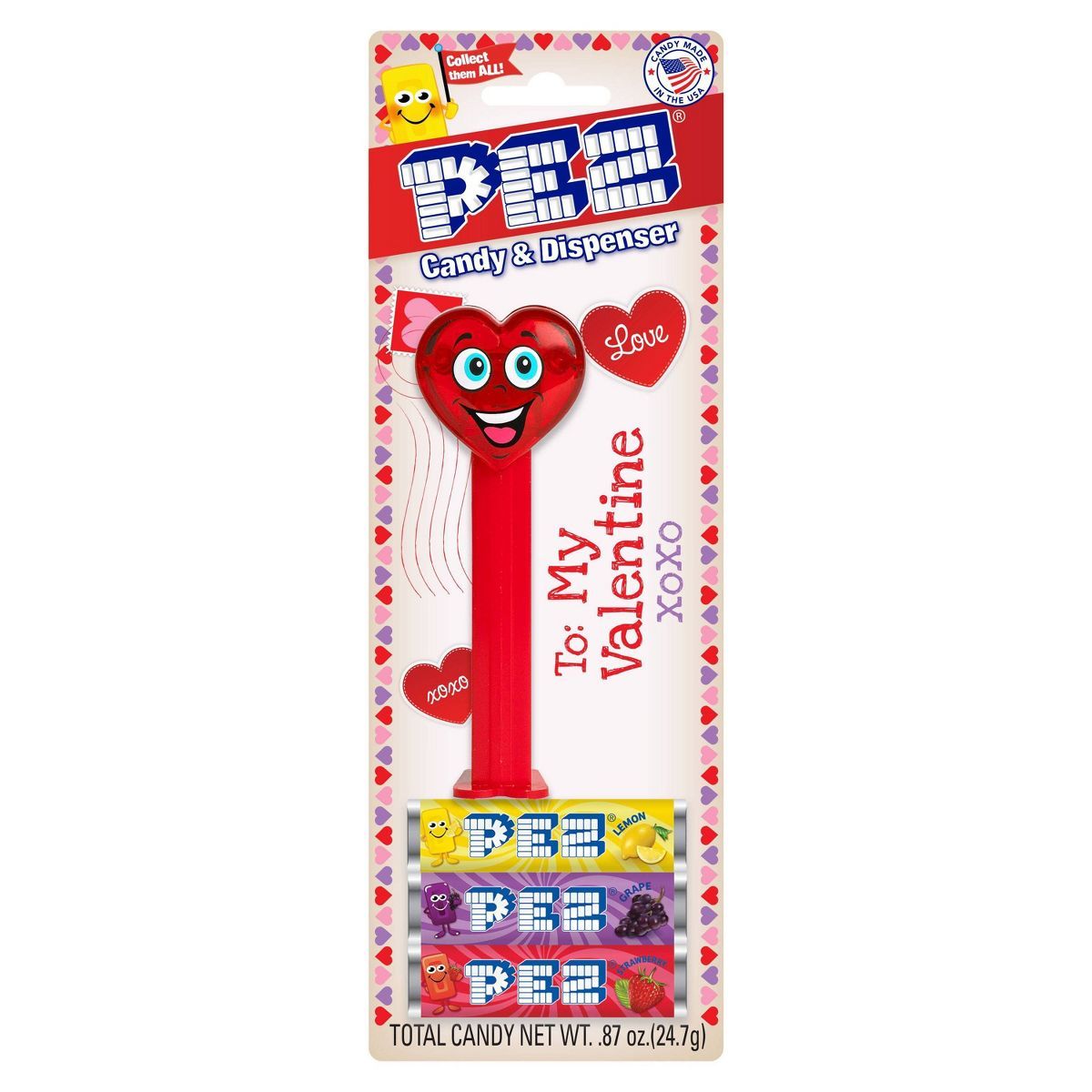 Pez Valentine's Dispenser - 0.87oz (Packaging May Vary) | Target