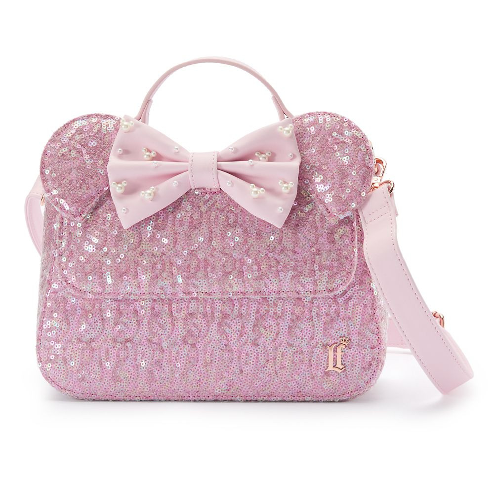 Minnie Mouse Ear Loungefly Crossbody Bag – Rose Pearl | Disney Store