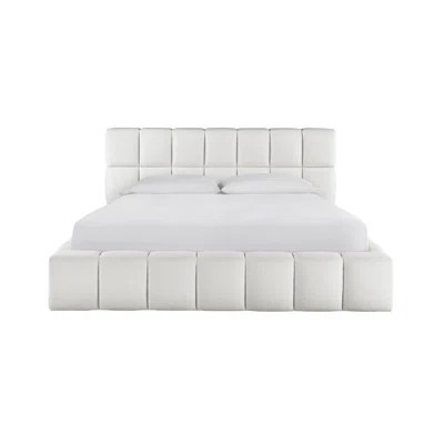 King Upholstered Panel Bed | Perigold