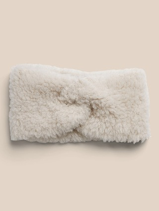 Sherpa Ear Warmer Headband | Banana Republic (US)