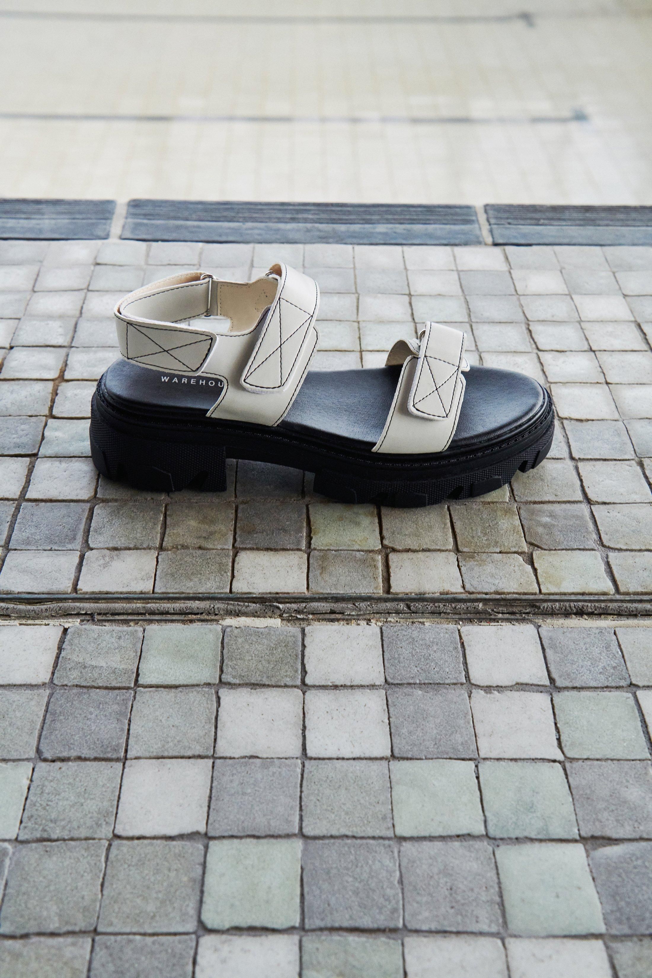 Chunky Double Strap Sandal | Warehouse UK & IE