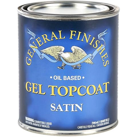 General Finishes High Performance Water Based Topcoat, 1 Quart, Satin | Amazon (US)