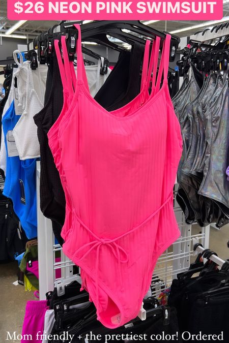 One piece swimsuit / mom friendly swimsuit / mom approved swimsuit / neon pink swimsuit / affordable swim 
Size: small 

#LTKFindsUnder50 #LTKSeasonal #LTKSwim