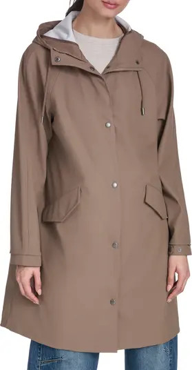 Water Resistant Hooded Long Rain Jacket | Nordstrom