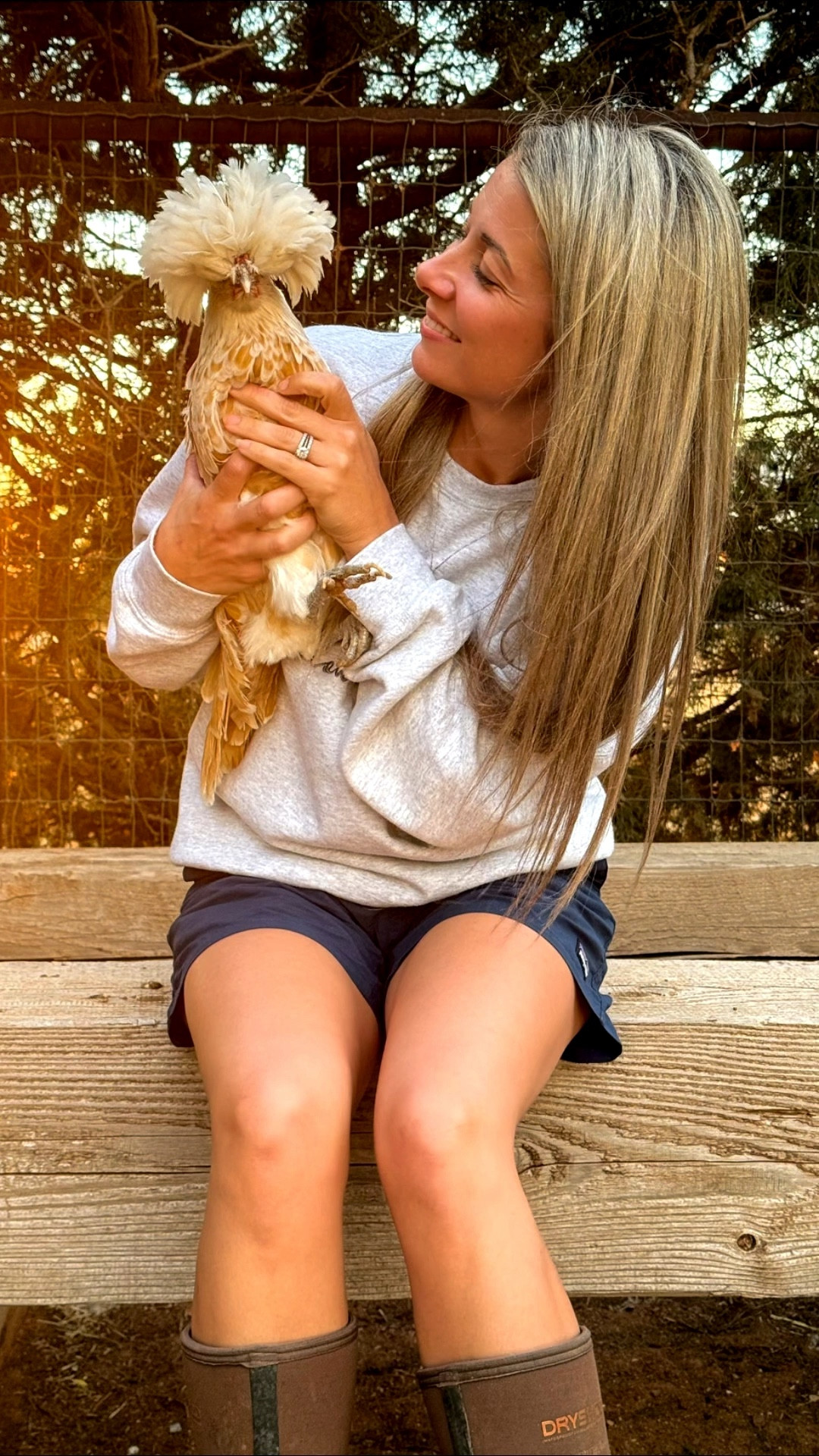 Make Heaven Crowded sweatshirt from Etsy has been a fan favorite lately! Just like my polish chicken Carrie! She made her debut at the coffee shop drive thru the other day and everyone loved her! Be sure to follow on IG and TikTok to see more fun farm content!

#LTKOver40 #LTKPets #LTKPetite
