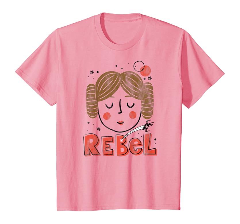 Star Wars Princess Leia Rebel Doodle Drawing T-Shirt | Amazon (US)