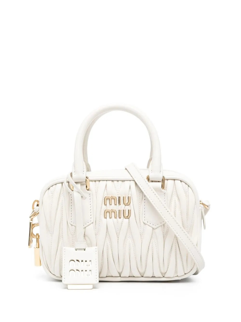 matelass\u00e9 logo-plaque tote bag | Farfetch Global