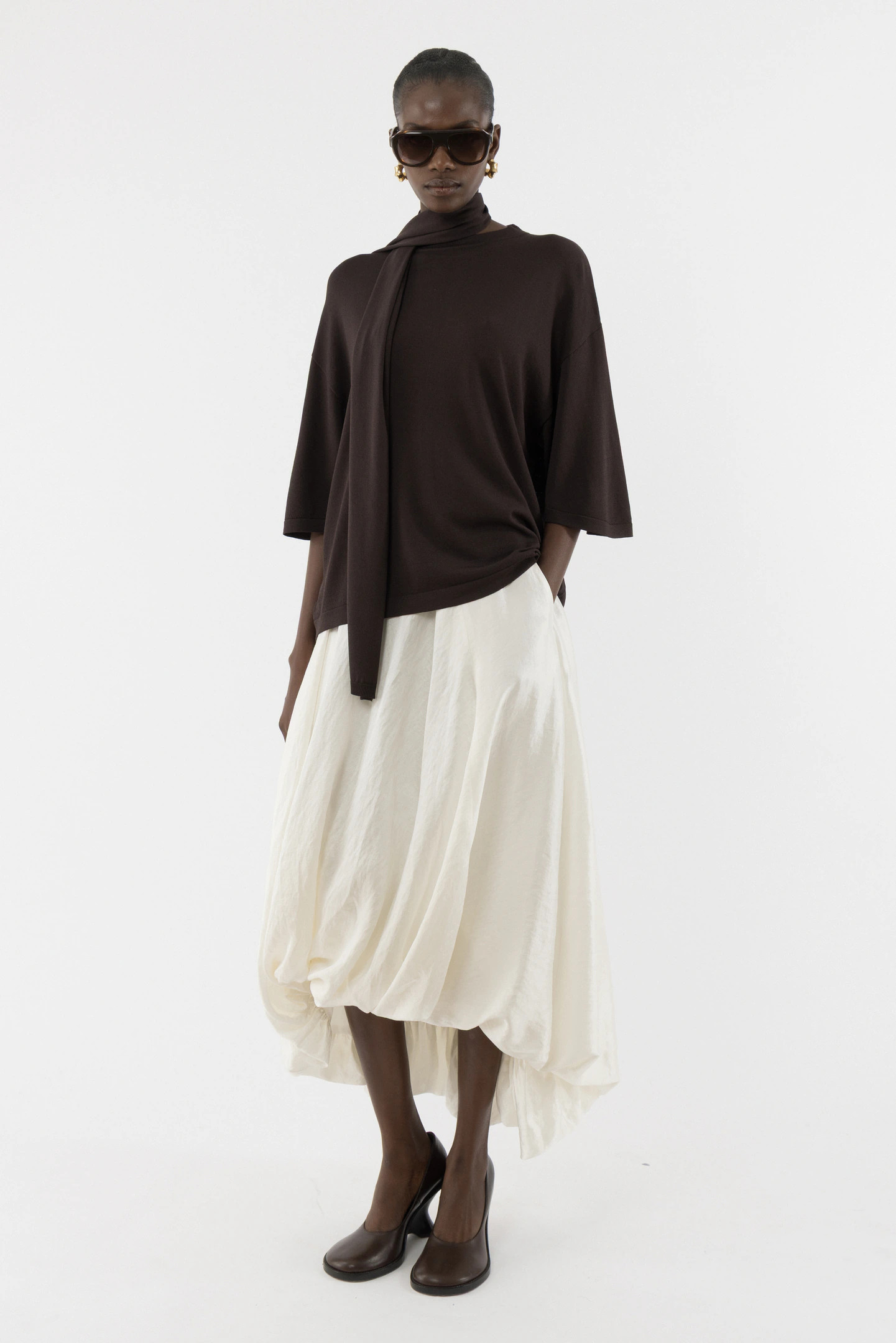 Balloon Midi Skirt | ARAKII