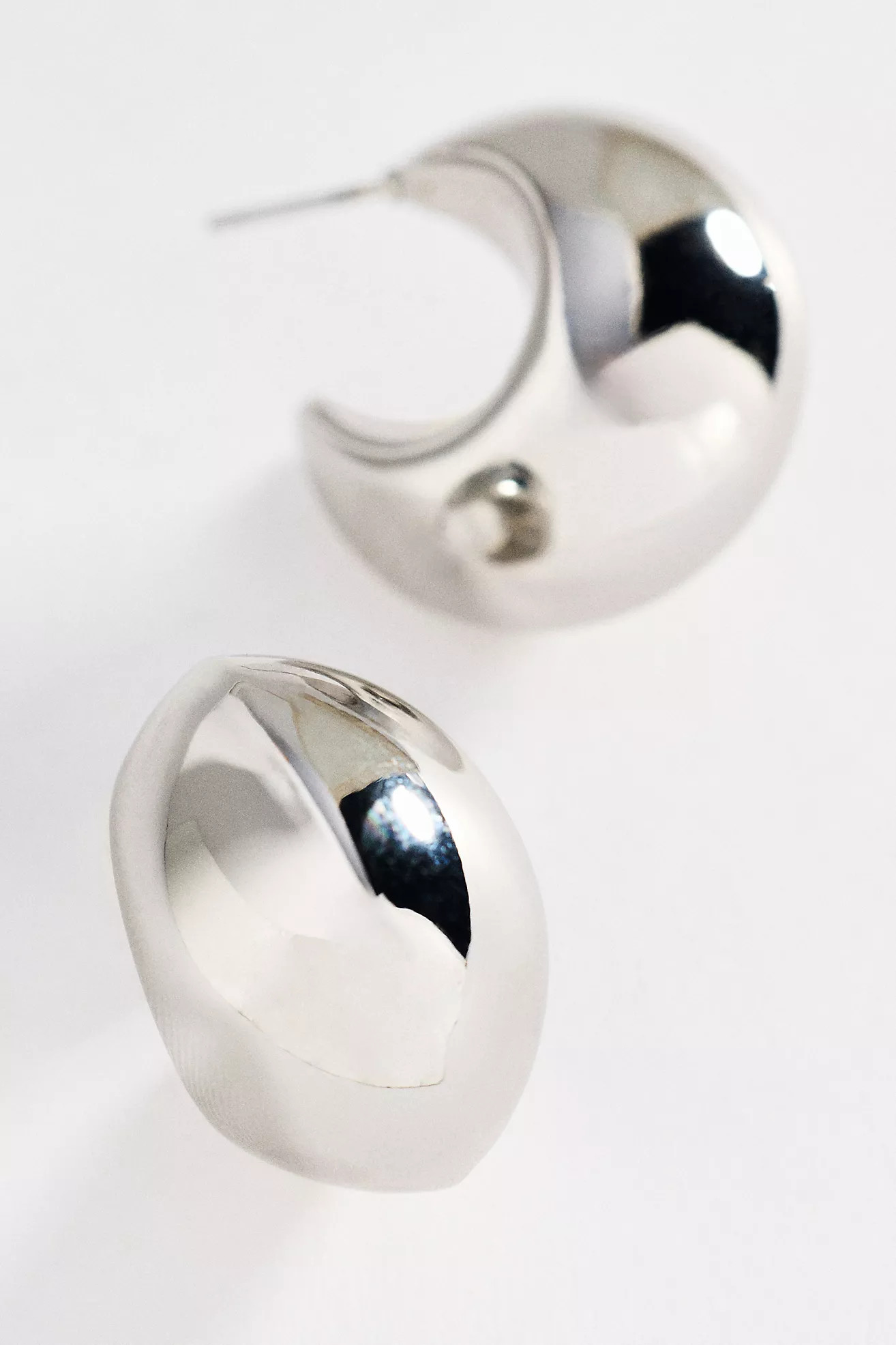 Chunky Puff Hoop Earrings | Anthropologie (US)