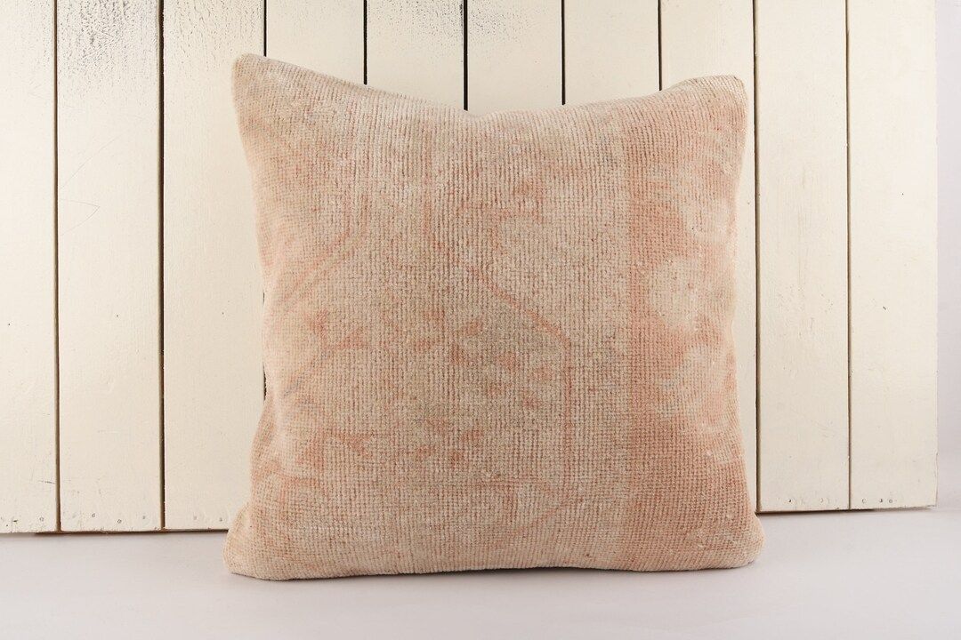 Vintage Kilim Pillow, Turkish Kilim Pillow, 20x20 Pillow Cover, Home Decor, Livingroom Decor, Ethnic | Etsy (US)